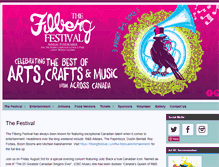 Tablet Screenshot of filbergfestival.com